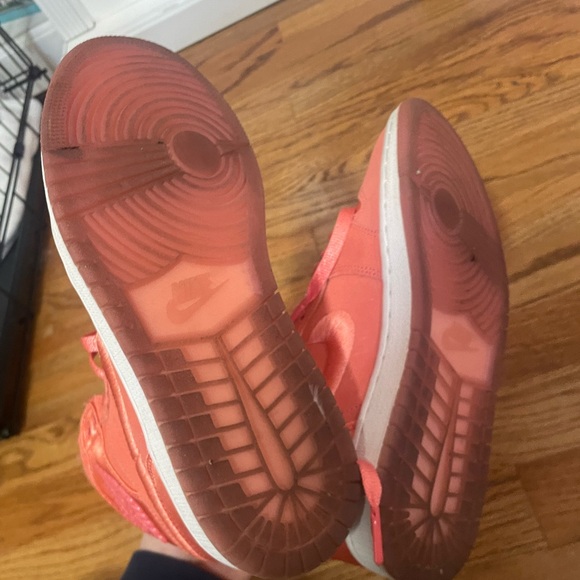 Nike Women's Air Jordan High-Top Sneakers - Coral - Picture 8 of 8